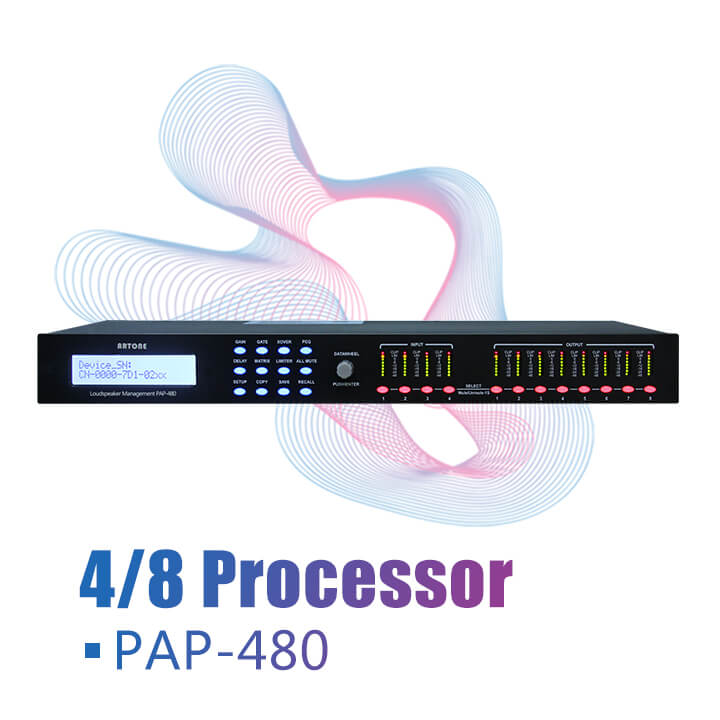 Best Loudspeaker Management 4-in 8-out Processor China DSP Manufacturer & Factory for Pro Audio