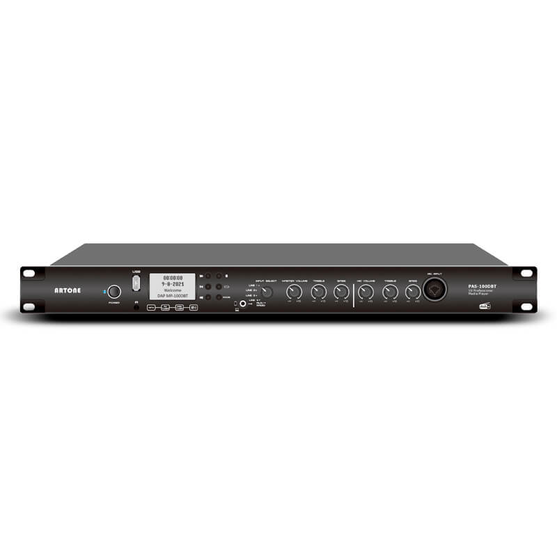 1U DAB/DAB+ Tuner PreAmp Media Source Mixer PAS-100DBT