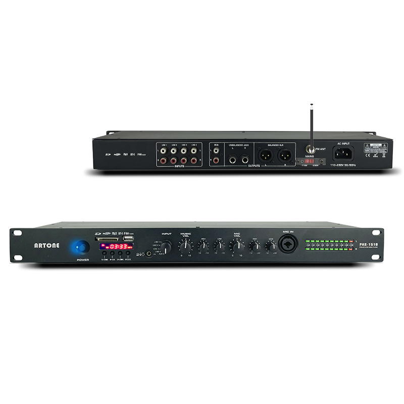 Pre amplifier for media player pre-amp pro sound PA system PAS-1510